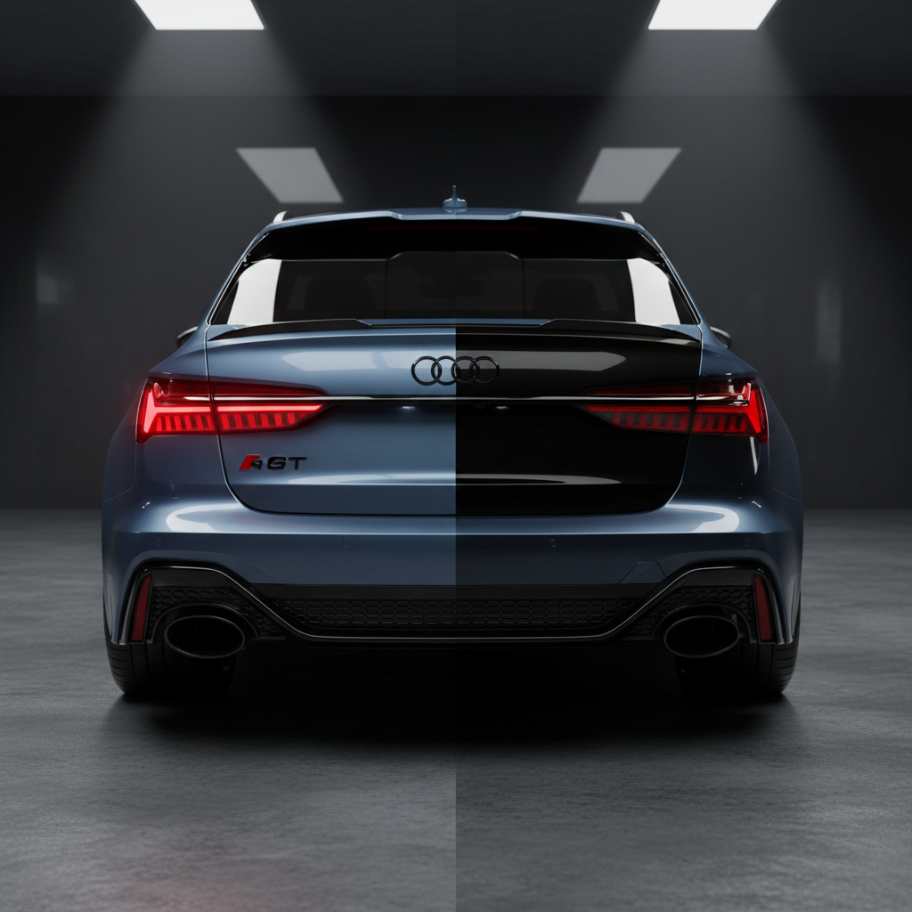 Film teinté phares - avant après Audi RS6