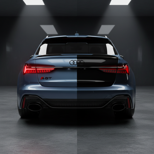 Film teinté phares - avant après Audi RS6