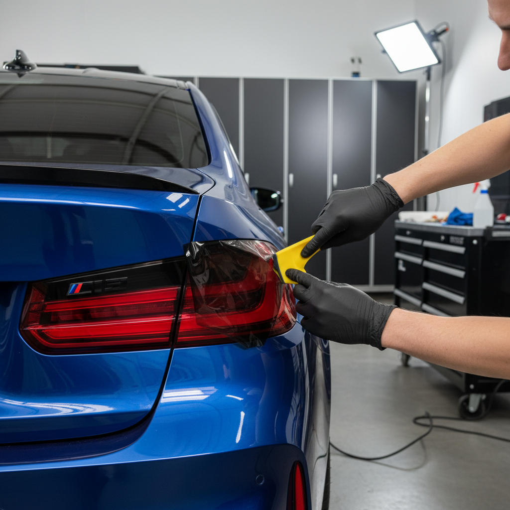 Film teinté phares - pose BMW M3