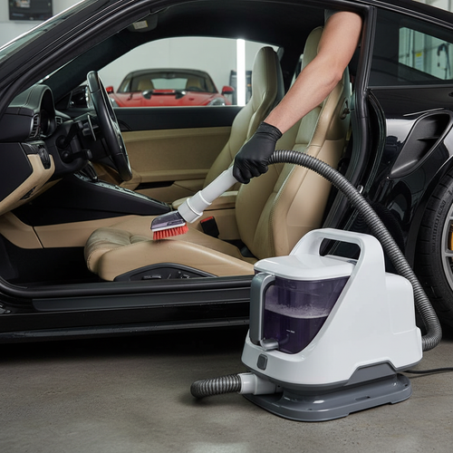 Nettoyeur Moquette en situation Porsche