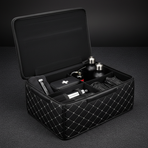 Organisateur coffre - fond gris anthracite