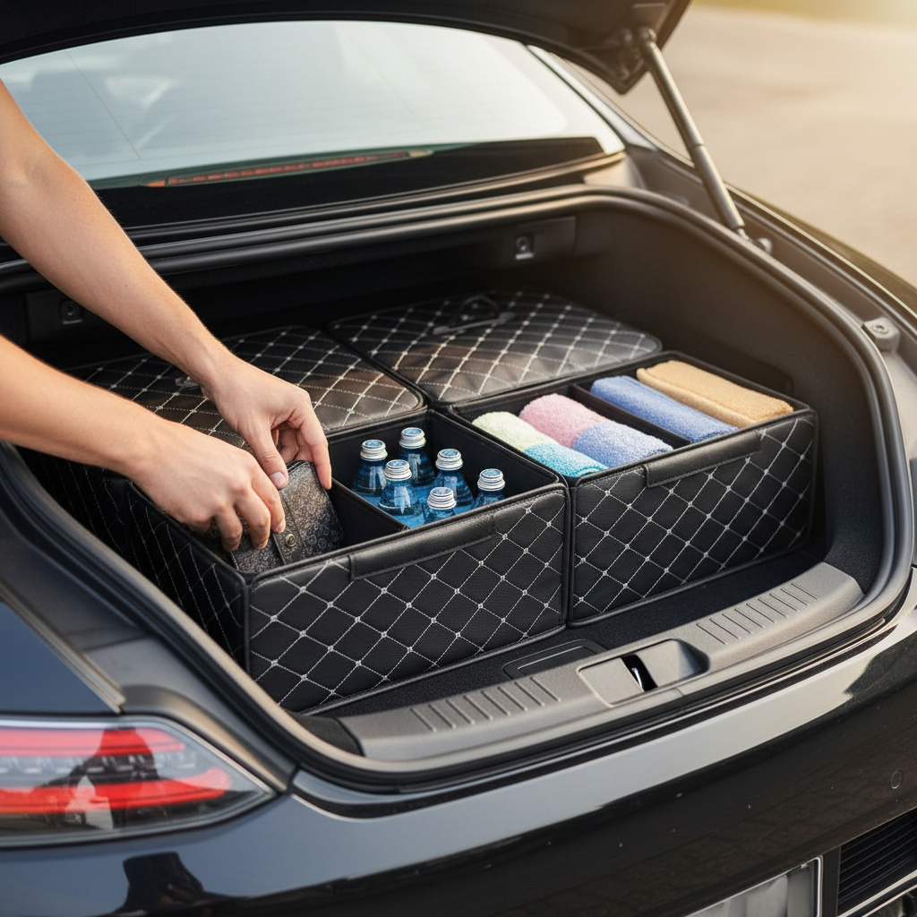 Organisateur coffre - Mercedes-AMG en utilisation