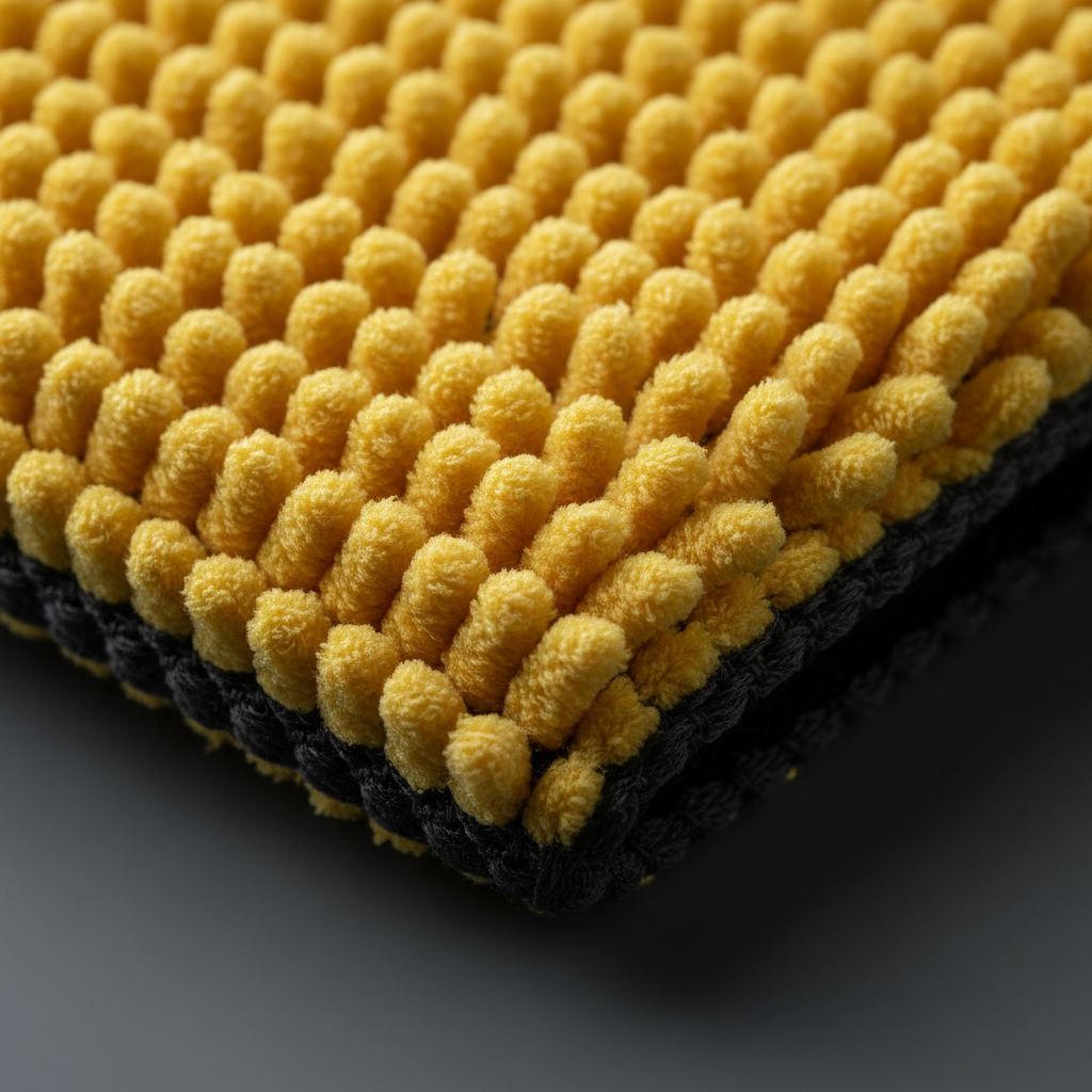 Serviette Bicolore — Détail Fibres
